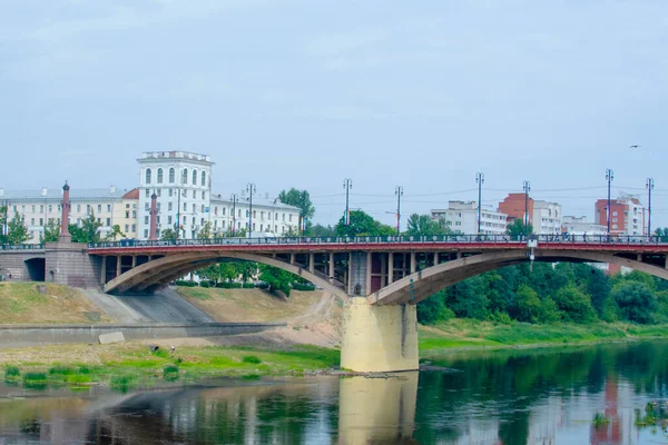 Vitebsk Belarús Julio 2021 Puente Kirov Puente Kirovsky Centro Histórico — Foto de Stock