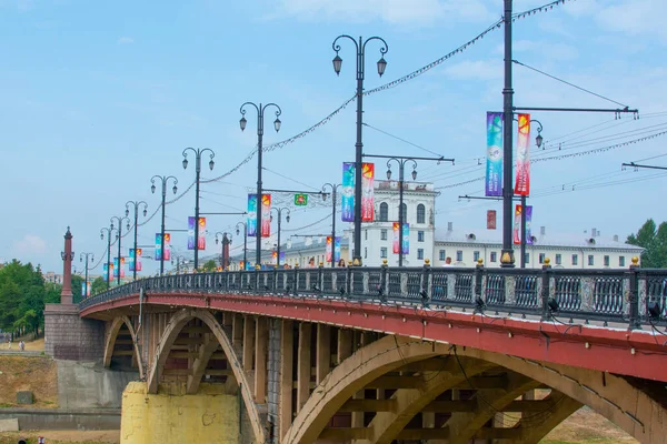 Vitebsk Belarús Julio 2021 Puente Kirov Puente Kirovsky Centro Histórico — Foto de Stock