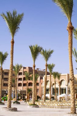 HURGHADA, EGYPT-EPTESİ 15 Eylül 2021: 4 yıldızlı her şeyi kapsayan otel, Hurghada