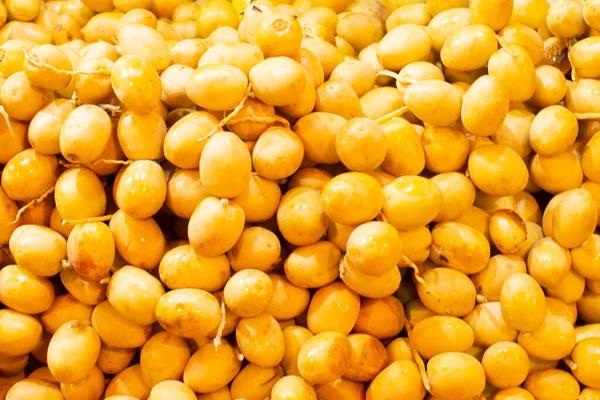 Frutos Amarelos Frescos Tamareiras Mercado Hurghada — Fotografia de Stock
