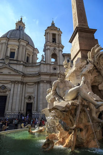 Gedetailleerde Piazza Navona View — Stockfoto