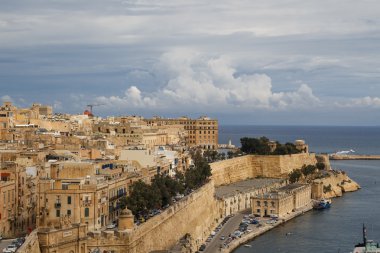 Malta deniz manzarası görünümü
