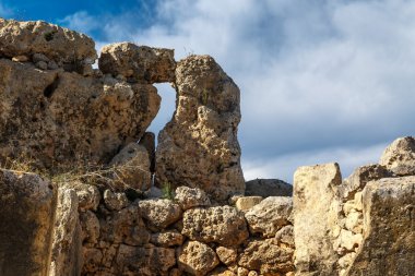 Detaylı Ggantija Tapınağı görünümü