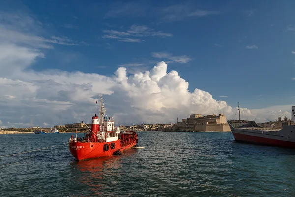 Ship View on Malta Coast — Stock Photo, Image