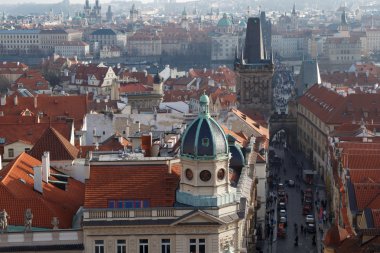 Prag'da tarihi Gotik binalar