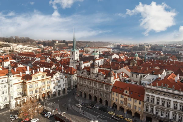 Praha Panorama s věží — Stock fotografie