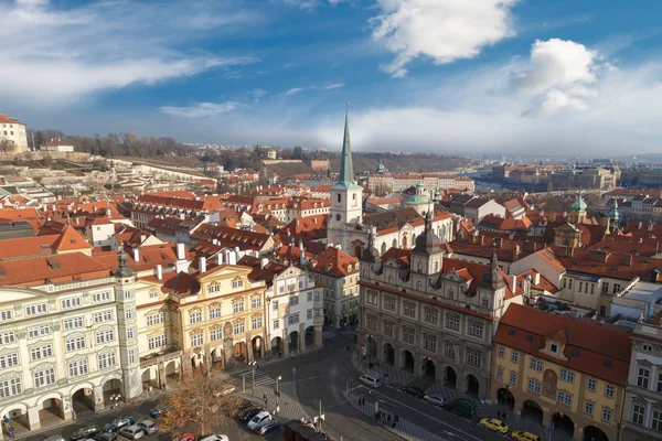 Praha Panorama s věží — Stock fotografie