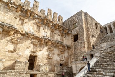 Aspendos antik kent görünümü