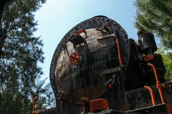 Παλιά ατμομηχανή τραίνων — Φωτογραφία Αρχείου