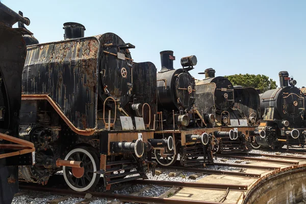 Lokomotywa pociągu Rusty — Zdjęcie stockowe