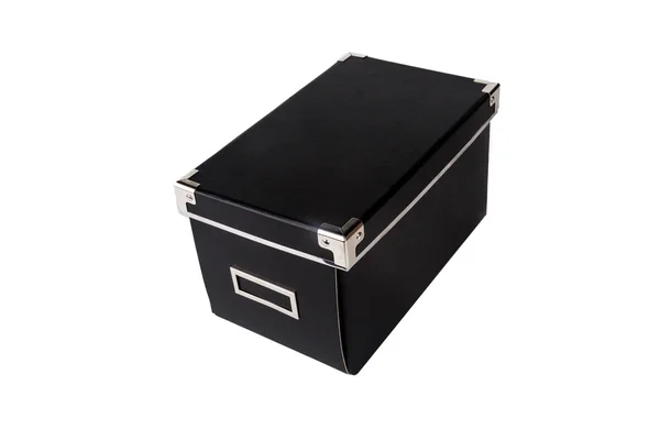 Изолированный черный ящик — стоковое фото