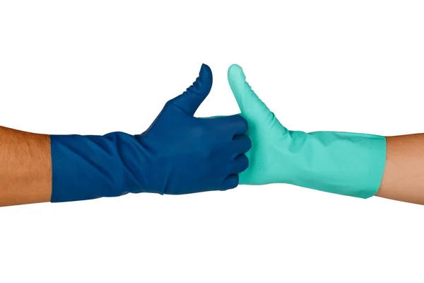 Hands Handshaking for Cleaning — Stock Photo, Image