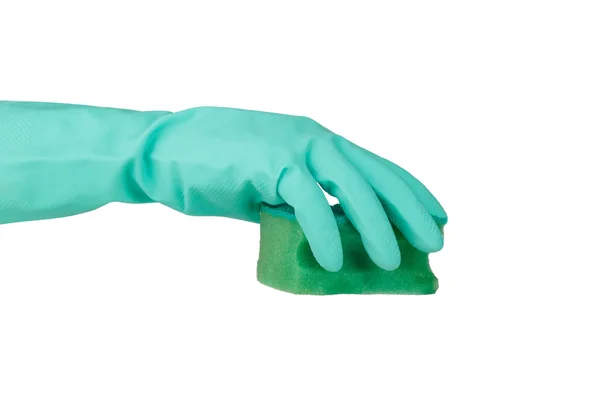 Hands with Cleaning Sponge — Stock Photo, Image
