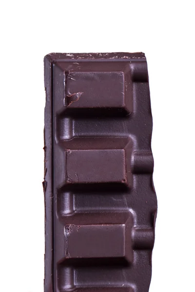 Pedaços de barra de chocolate de leite preto — Fotografia de Stock
