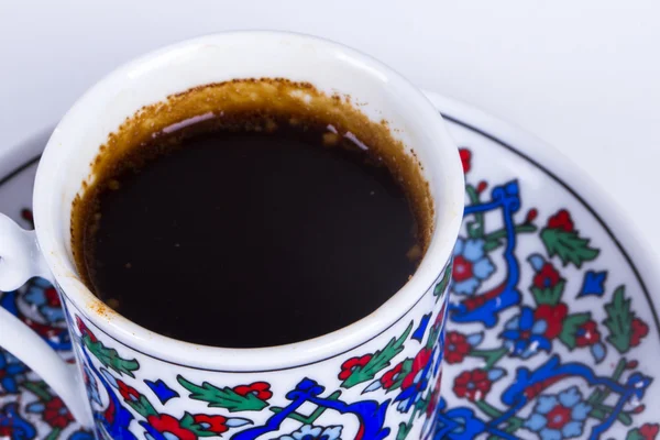 Türkischer Kaffee in Tasse — Stockfoto
