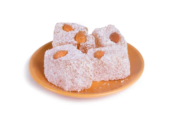 Turkish Delight in Bowl — Stock Photo, Image