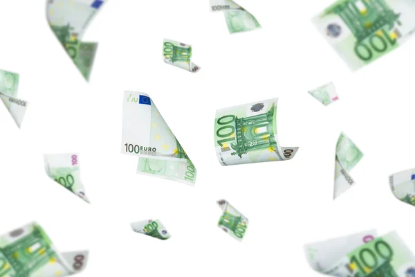 Euro Banknotes Falling — Stock Photo, Image