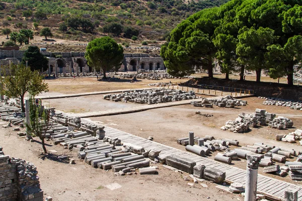 Antika ruiner från Efesos — Stockfoto