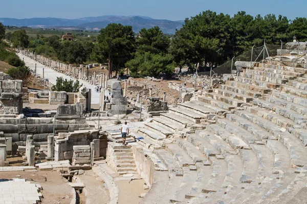 Epheszosz ókori Színház — Stock Fotó