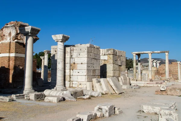 Ruins of St Johns Basilica — Stock Photo, Image