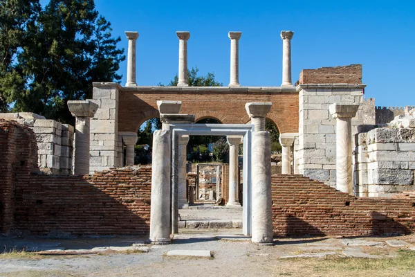 St Johns Bazilikası kalıntıları — Stok fotoğraf