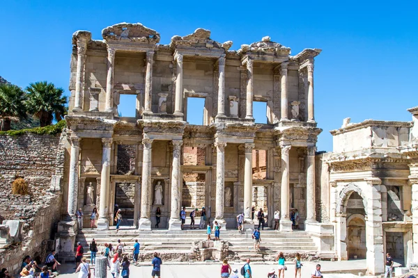 Celsus Library in Ephesus Stock Image