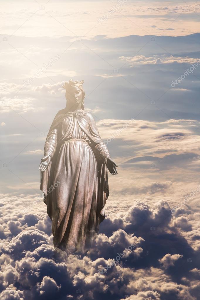 Virgin Mary in Clouds