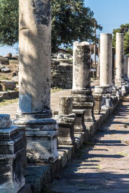 Kalıntıları ile antik cadde