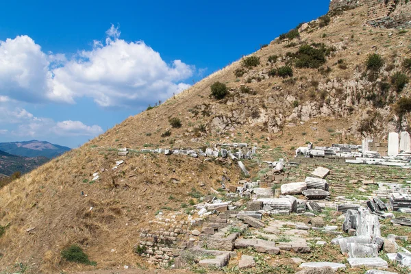 Руины Амфитеатра в Пергаме — стоковое фото