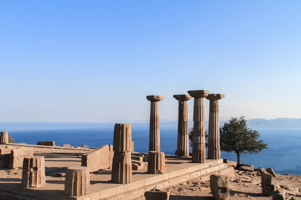 Colunas arruinadas de Athena Template — Fotografia de Stock