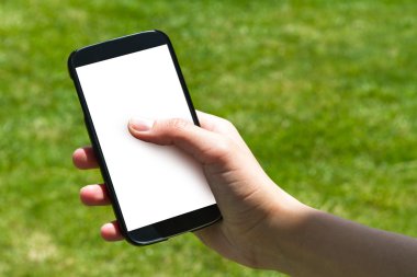 Akıllı telefon dokunmadan el parmak