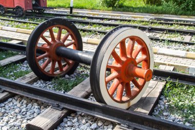 Tekerlek tren demiryolu üzerinde