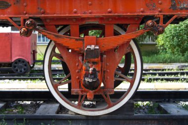 Tekerlek tren demiryolu üzerinde
