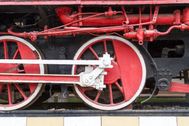 Tekerlek tren demiryolu üzerinde