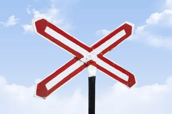 Stop Sign on Railway — Stock Photo, Image