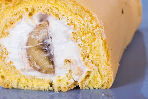 Смажений пиріг з бананом — стокове фото