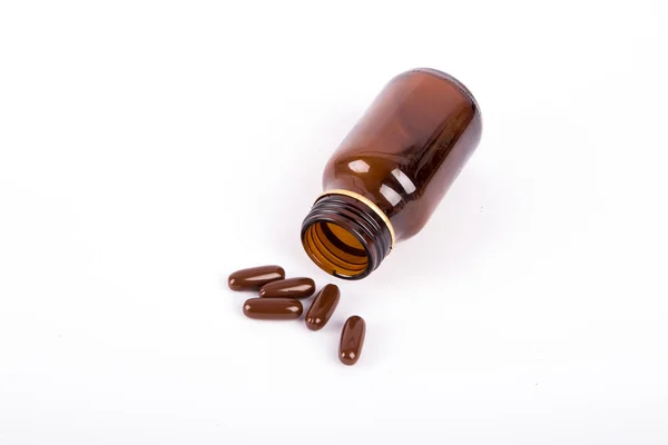 Brown Medical Bottle — Stock Photo, Image