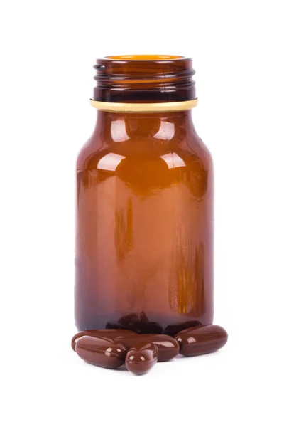 Brown Medical Bottle — Stock Photo, Image