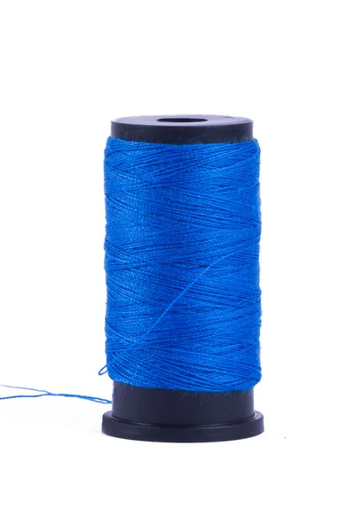 Blue Sewing Yarn — Stock Photo, Image