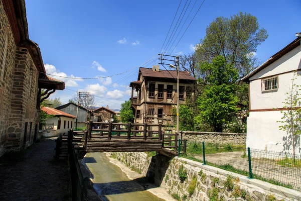 Alte Holzbrücke — Stockfoto