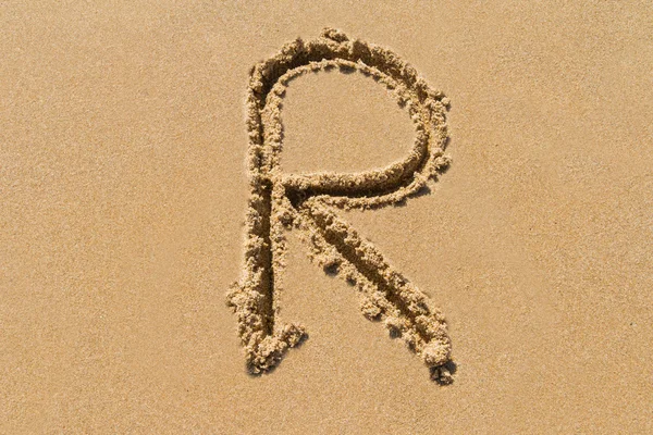 Sand Letter — Stock Photo, Image