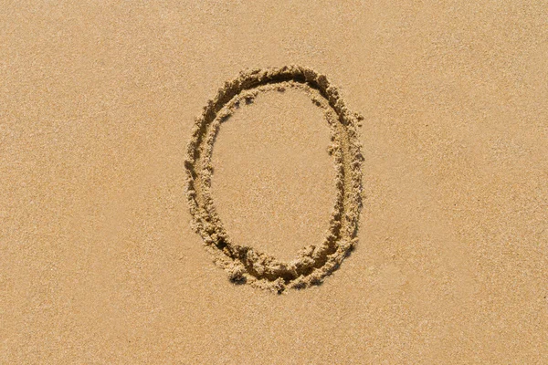 Zand nummer — Stockfoto