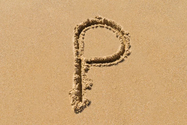Sand Letter — Stock Photo, Image