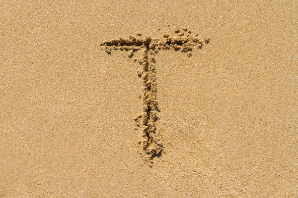 모래 편지 — 스톡 사진