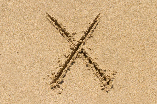 Sand Letter — Stock Photo, Image