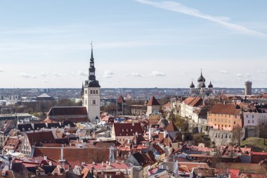 Cityscape of Tallinn clipart