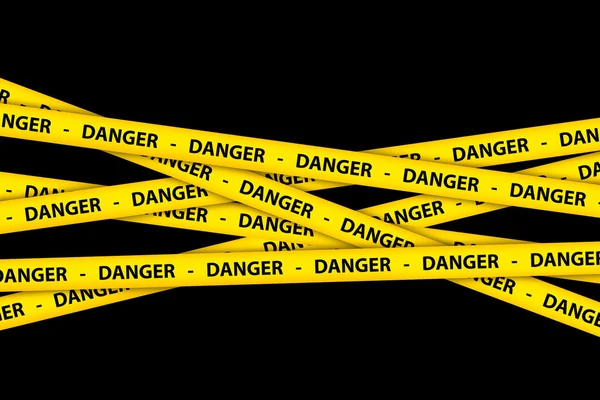 Nebezpečí páska — Stock fotografie