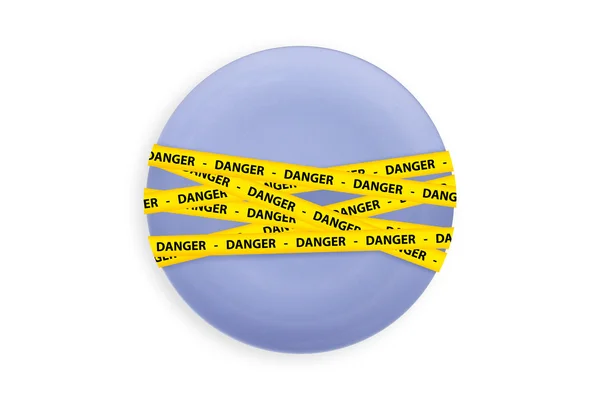 Nebezpečí páska — Stock fotografie