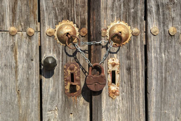 Puerta vieja de madera —  Fotos de Stock