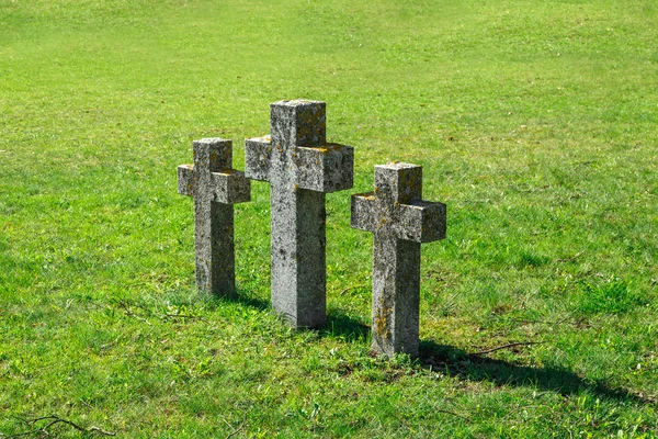 Cruz de piedra signo — Foto de Stock